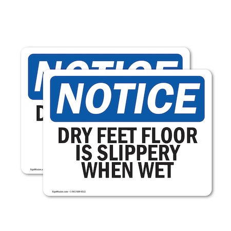 Signmission 7 in Height, 10 in Width, Vinyl Decal, Rectangle OS-2PACK-NS-D-710-L-11577
